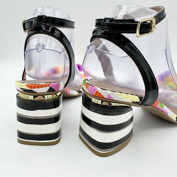 MELISSA‎ BROGUE SPECIAL WOMENS JELLY OXFORDS Red Blue Sz 7 PVC - Picture 4 of 13